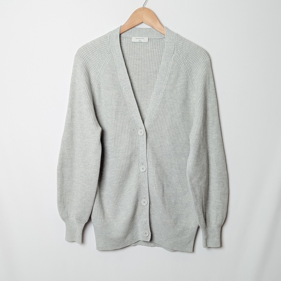 BABATON Bespoke Cardigan Sweater Wool Grey - Picture 7 of 13